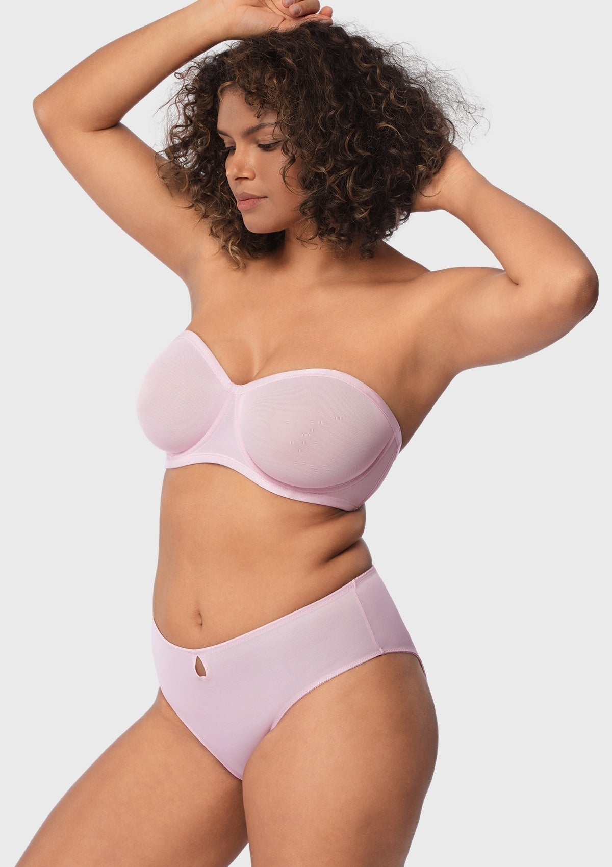 Leopard Unlined Strapless Minimizer Bra
