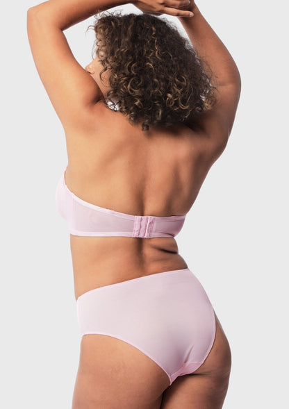Leopard Unlined Strapless Minimizer Bra