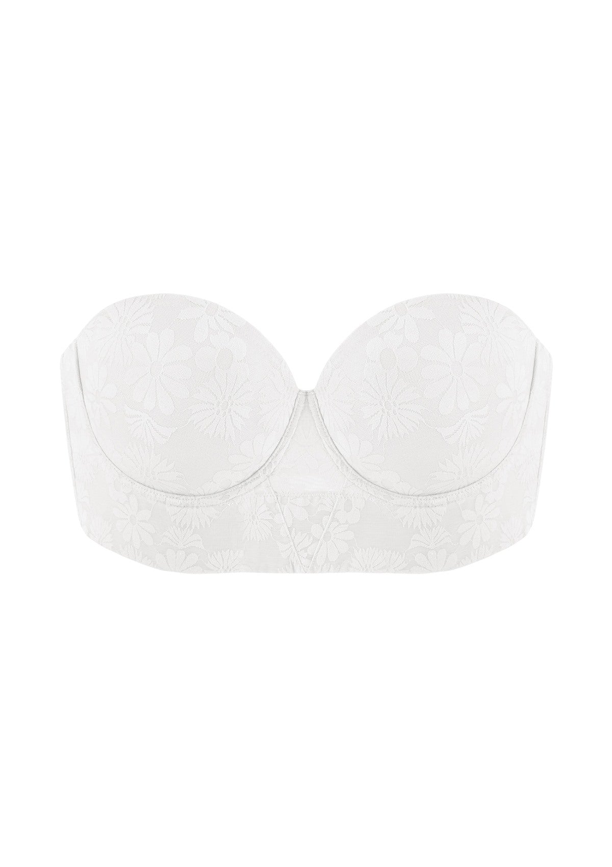 Daisy Lightly Padded Longline Underwire Strapless Balconette Bra