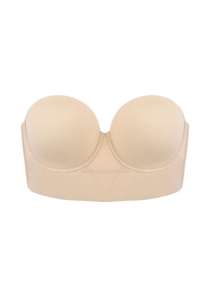 Daisy Smooth Lace Lightly Padded Longline Underwire Strapless Balconette Bra