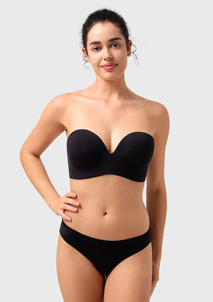 Seamless Wireless Push-Up Strapless Bra