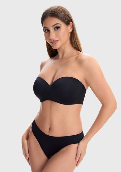 Breya Silicone-Free Seamless Push Up Strapless Bra